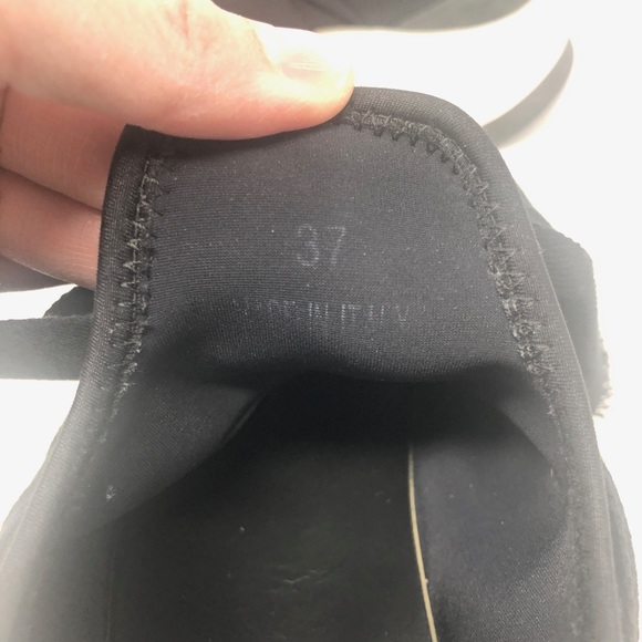 MM6 Black Bow Tie Chunky Neoprene Sneakers 7/37 - Picture 8 of 16